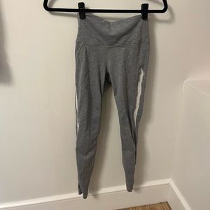 Athleta Grey White Leggings